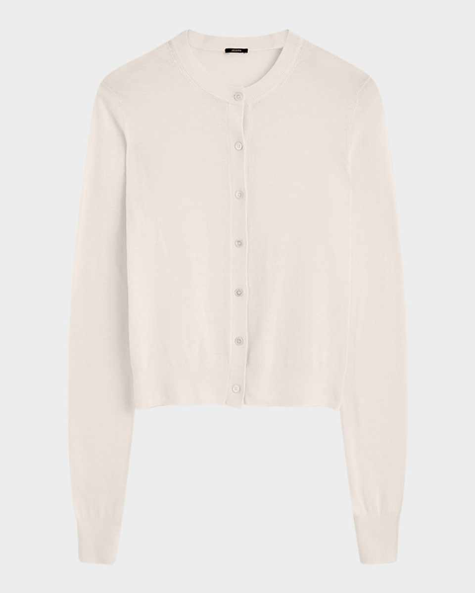 Button-Down Crewneck Cardigan